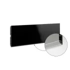 SCILM szokli lábazati takaró előlap 100 mm (2m), fekete fényes