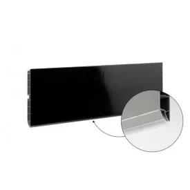   SCILM szokli lábazati takaró előlap 100 mm (2m), fekete fényes