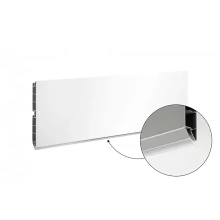 SCILM szokli lábazati takaró előlap 150 mm (4m), fehér fényes