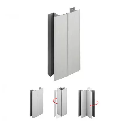 SCILM csatlakozó flexi 100 mm, csiszolt alumínium
