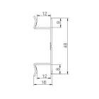 SCILM csatlakozó flexi 100 mm, csiszolt rozsdamentes acél