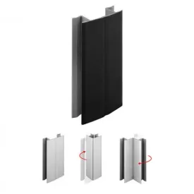 SCILM csatlakozó flexi 100 mm, fekete matt