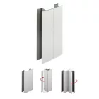 SCILM csatlakozó flexi 120 mm, fehér matt