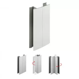 SCILM csatlakozó flexi 120 mm, fehér matt
