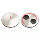 BACHMANN 931.150 Twist, 2 x elektromos dugaszoló aljzat 230V fekete Schuko