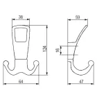 TULIP Fogas Ener XL csiszolt nikkel + csavar
