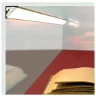 TM-profil LED Cabi12 E alu fekete 3000mm