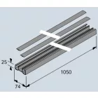 HETTICH 46836 kábelcsatorna ragasztó 1050mm műanyag fekete