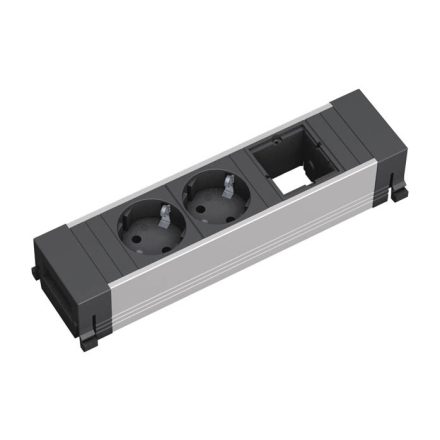 BACHMANN 916.000 zásuvková jednotka 2x 230V Schuko + 1x volný modul