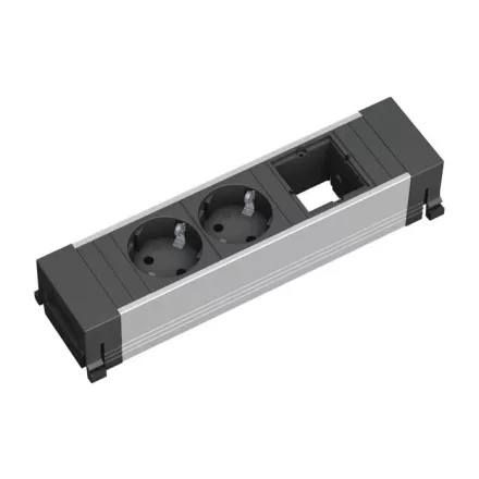 BACHMANN 916.000 zásuvková jednotka 2x 230V Schuko + 1x volný modul