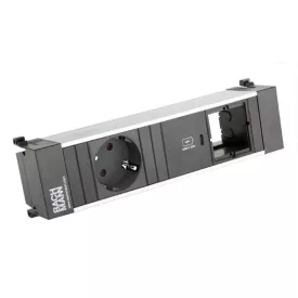   BACHMANN 916.505 zásuvková jednotka 1x 230V Schuko + USB C + 1x volný modul