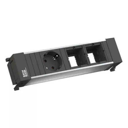 BACHMANN 916.001 zásuvková jednotka 1x 230V Schuko + 2x volný modul