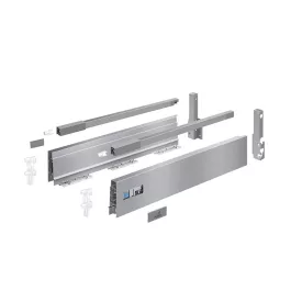   HETTICH 9307203 Atira flexi szett komplett 300/144 ezüst reling előlaprögzítő