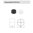 STRONG Csúszótalp csavarozható, 50 mm átmérő, fekete