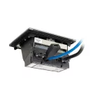 LEGRAND PopUp, 1x 230V, 1x RJ45, 1x HDMI, csiszolt alumínium