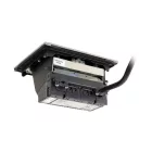 LEGRAND PopUp, 2x230V, csiszolt alumínium, SCHUKO