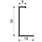 SEVROLL 04214 Fogantyú profile 011 3m ezüst