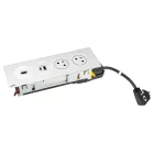 K- LEGRAND Disq'In 2x 230V + 1x USB A/C, HDMI, bílá/bílá