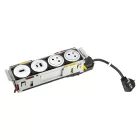 K- LEGRAND Disq'In 2x 230V + 1x USB A/C, HDMI, bílá/bílá