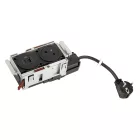K- LEGRAND Disq'In 1x 230V + 1x USB A/C, černá/černá