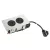 K- LEGRAND Disq'In 1x 230V + 1x USB A/C, černá/nerez