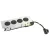 K- LEGRAND Disq'In 2x 230V + 1x USB A/C, HDMI, černá/nerez