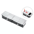 VersaHit Mono combi 2x230V, csiszolt alumínium