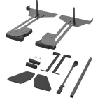 KES Conero ruhalift polccal, LW 445-628mm, 18kg, fekete