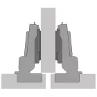 HETTICH 9313171 Novisys 105° TH52 ikerráütődő, tipli, PTO