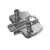 HETTICH 9313886 keresztalakú szerelőtalp Novisys D=3 eurocsavar
