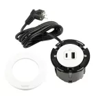 LEGRAND Disq60 1x USB A/C töltő, fehér + 2m tápkábel