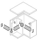 TULIP Gola ajtó J profil 4,1m sötét arany csiszolt