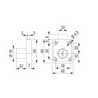 StrongLocks Fiók zár fekete - különböző kombinációkkal