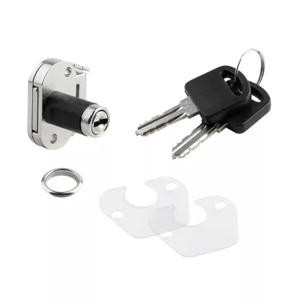 StrongLocks fiókzár - mini króm különböző kulcs + fém ellendarab
