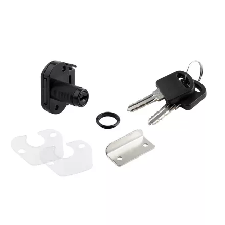 StrongLocks fiókzár - mini fekete különböző kulcs + fém ellendarab