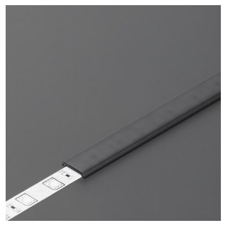 TM-takaró profil Slim/Smart10/Smart-In10 profilhoz rápattintható fekete 2000mm
