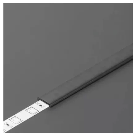 TM-takaró profil Slim/Smart10/Smart-In10 profilhoz rápattintható fekete 2000mm