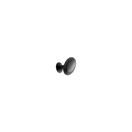 Fogantyú Furnipart OVAL gomb, fém, fekete matt