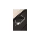 Fogantyú Furnipart LOCKER  128mm, fém, szálcsiszolt