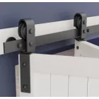 K-StrongLine Barnio fold kétszárnyú beltéri toló-harmonikaajtó, 1m vezetősínnel