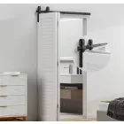 K-StrongLine Barnio fold négyszárnyú beltéri toló-harmonikaajtó, 2m vezetősínnel
