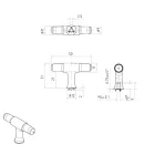 MARELLA DESIGN Gomb Torus arany matt