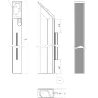 MARELLA DESIGN Rápattintható fogantyú profil Florida 1088 balos fekete matt