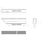 MARELLA DESIGN Rápattintható fogantyú profil Florida 200 balos fekete matt