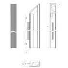 MARELLA DESIGN Rápattintható fogantyú profil Florida 1088  balos fekete matt
