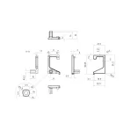 MARELLA DESIGN Florida fogantyú profil nyitott végzáró J+B fekete matt