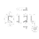 MARELLA DESIGN Florida fogantyú profil nyitott végzáró J+B fekete matt