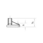 MARELLA DESIGN Florida fogantyú profil zárt végzáró J+B fekete matt