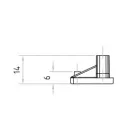MARELLA DESIGN Florida fogantyú profil zárt végzáró J+B fekete matt