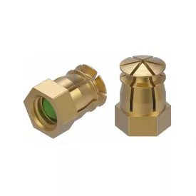 BU39 Becsavarható tipli golyóval M6x9/8 mm sárgaréz